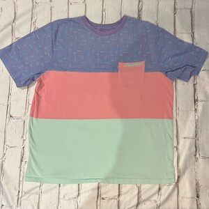 Chubbies Purple, Pink, and Mint Short Sleeve Tee